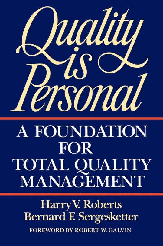 Front cover_Quality Is Personal