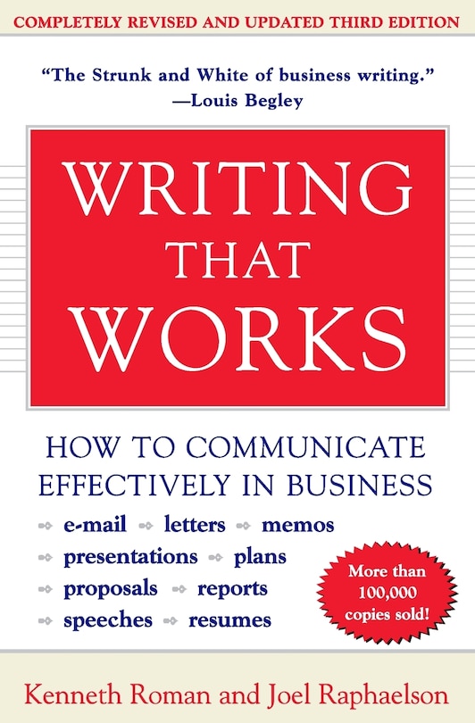 Front cover_Writing That Works, 3rd Edition