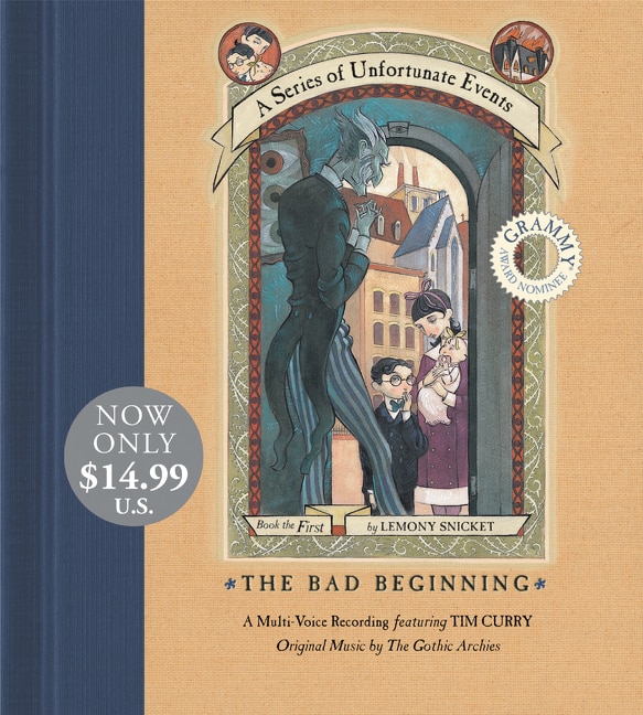 Front cover_Series Of Unfortunate Events #1 Multi-voice Cd, A:the Bad Beginning Cd Low Price