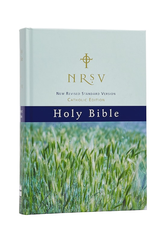 Couverture_Nrsv, Catholic Edition Bible, Hardcover, Hillside Scenic