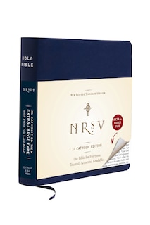 Couverture_NRSV XL, Catholic Edition, Navy Leathersoft