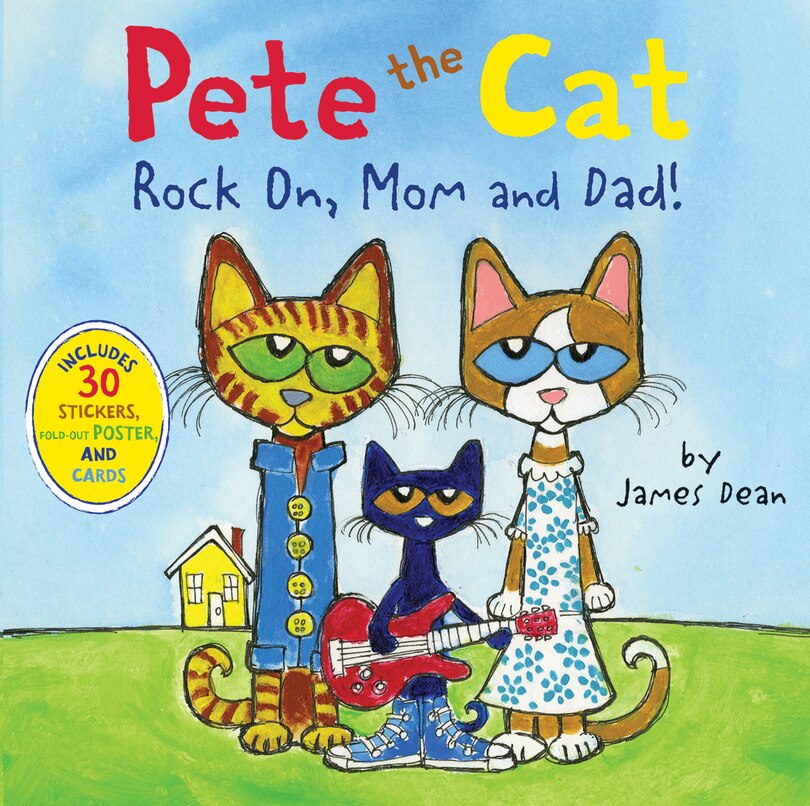 Front cover_Pete the Cat: Rock On, Mom and Dad!