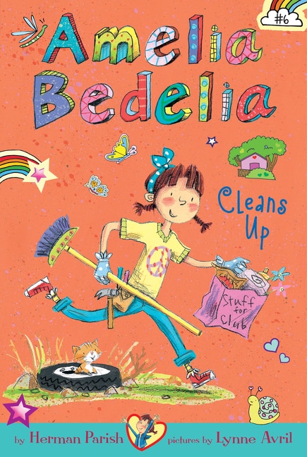 Front cover_Amelia Bedelia Chapter Book #6: Amelia Bedelia Cleans Up