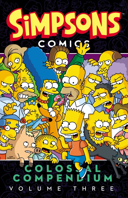 Front cover_Simpsons Comics Colossal Compendium Volume 3