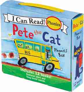 Pete The Cat 12-book Phonics Fun!: Includes 12 Mini-books Featuring Short And Long Vowel Sounds de James Dean