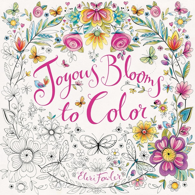 Joyous Blooms to Color: Coloring Book for Adults and Kids to Share: A Springtime Book For Kids