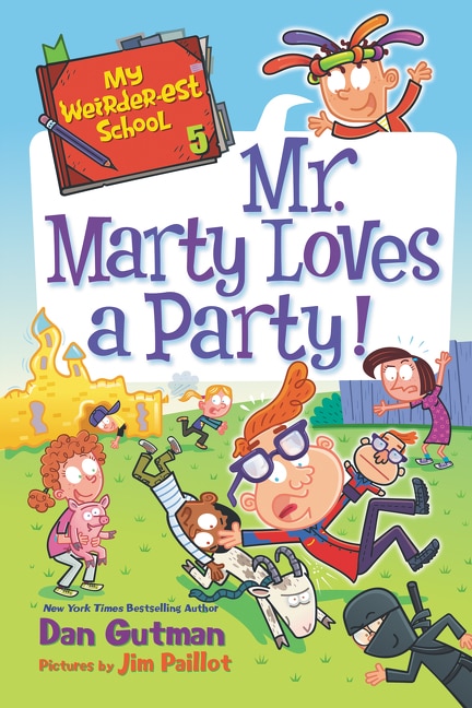 Front cover_My Weirder-est School #5: Mr. Marty Loves A Party!