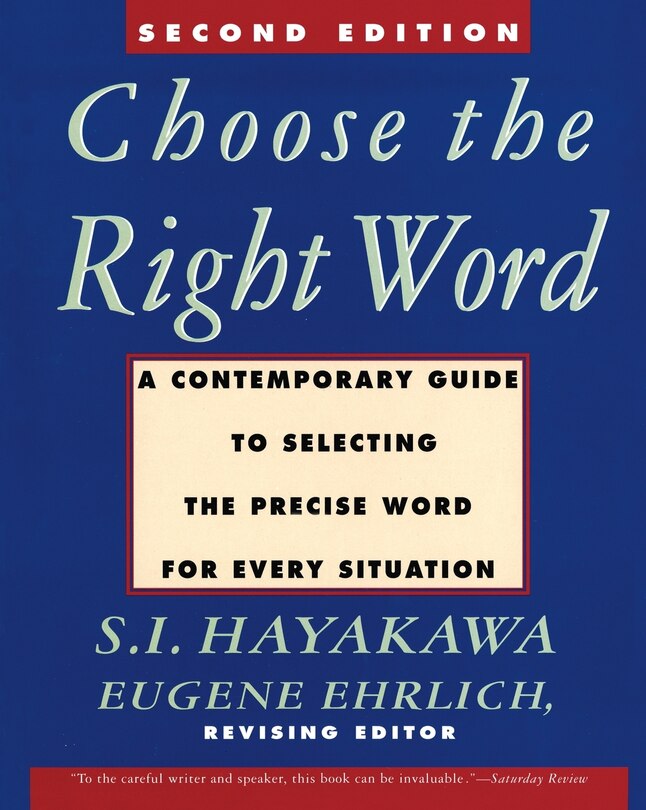 Couverture_Choose The Right Word