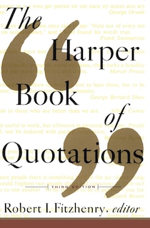 Front cover_The Harper Book of Quotations Revised Edition
