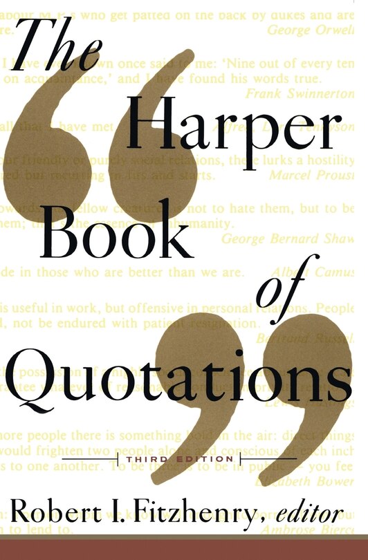 Front cover_The Harper Book of Quotations Revised Edition