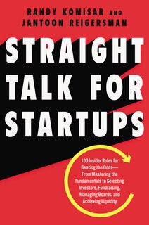 Front cover_Straight Talk for Startups