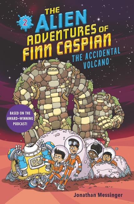 Front cover_The Alien Adventures of Finn Caspian #2: The Accidental Volcano
