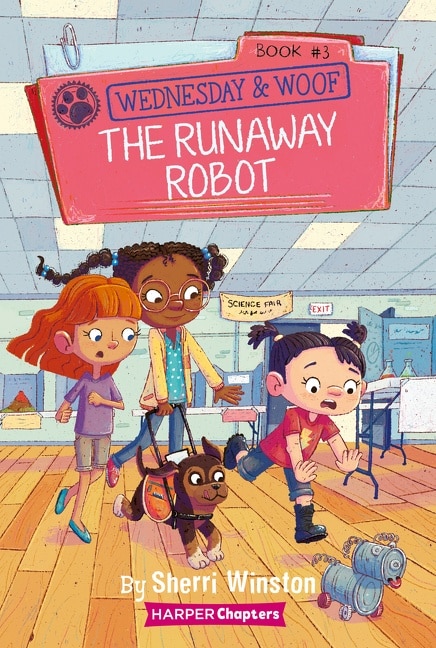 Front cover_Wednesday And Woof #3: The Runaway Robot