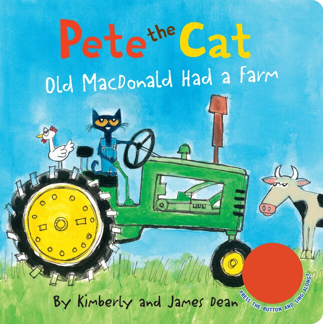 Front cover_Pete The Cat: Old Macdonald Had A Farm Sound Book