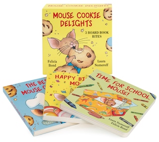 Front cover_Mouse Cookie Delights: 3 Board Book Bites
