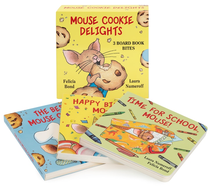 Front cover_Mouse Cookie Delights: 3 Board Book Bites