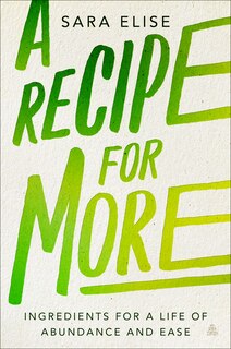 Front cover_A Recipe for More