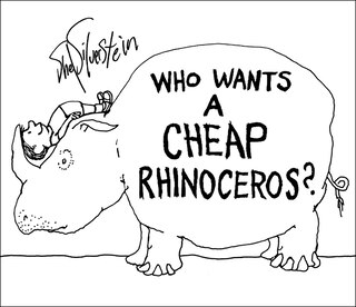Front cover_Who Wants A Cheap Rhinoceros?