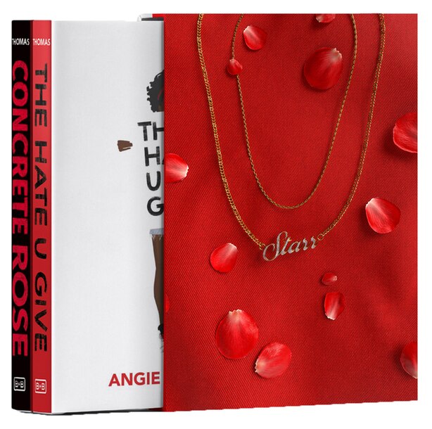 Angie Thomas The Hate U Give & Concrete Rose 2book Box Set The Hate