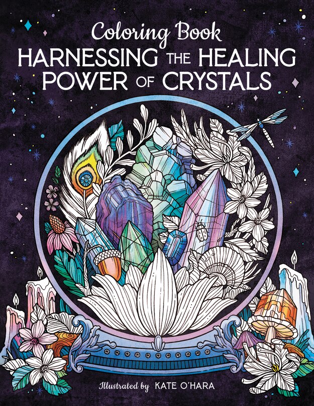 Front cover_Harnessing the Healing Power of Crystals Coloring Book