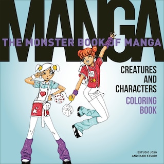 Front cover_The Monster Book of Manga Creatures and Characters Coloring Book