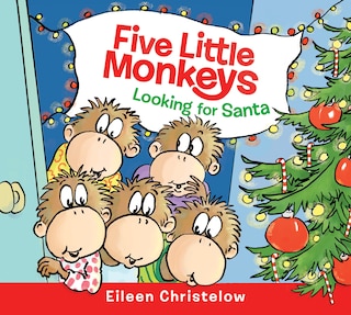 Couverture_Five Little Monkeys Looking for Santa Board Book