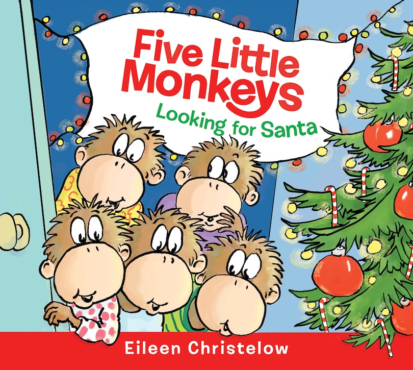 Couverture_Five Little Monkeys Looking for Santa Board Book