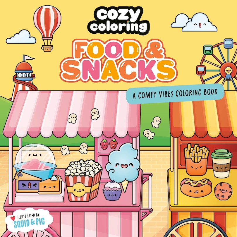 Front cover_Cozy Coloring: Food & Snacks