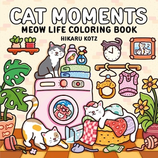 Front cover_Cat Moments: Meow Life Coloring Book