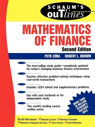 Couverture_Schaum's Outline of Mathematics of Finance
