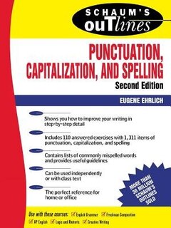 Front cover_Schaum's Outline of Punctuation, Capitalization & Spelling