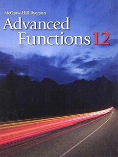 Front cover_Advanced Functions 12 Student Book