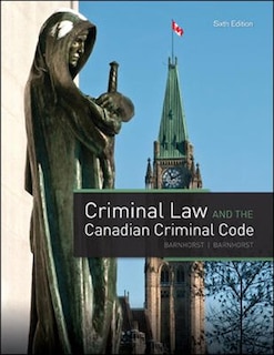 Front cover_Criminal Law and the Canadian Criminal Code