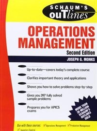 Front cover_Schaum's Outline of Operations Management