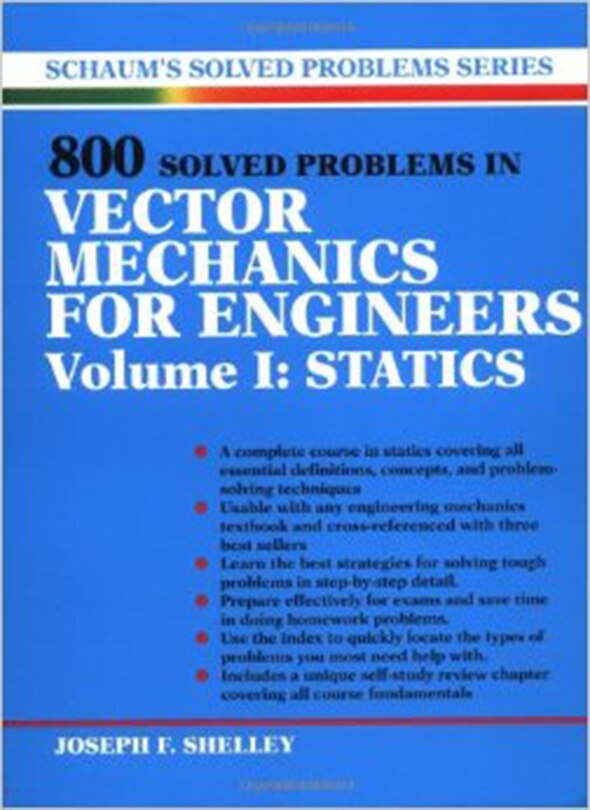 Couverture_800 Solved Problems Invector Mechanics for Engineers, Vol. I: Statics
