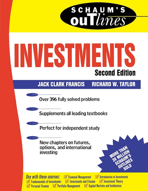 Front cover_Schaum's Outline of Investments