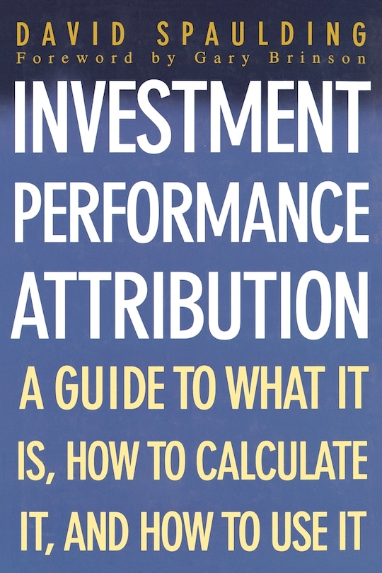 Couverture_Investment Performance Attribution