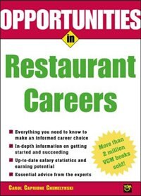 Front cover_Opportunities in Restaurant Careers