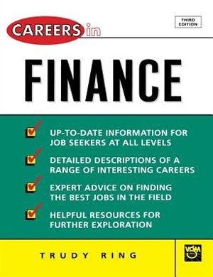 Front cover_Careers in Finance