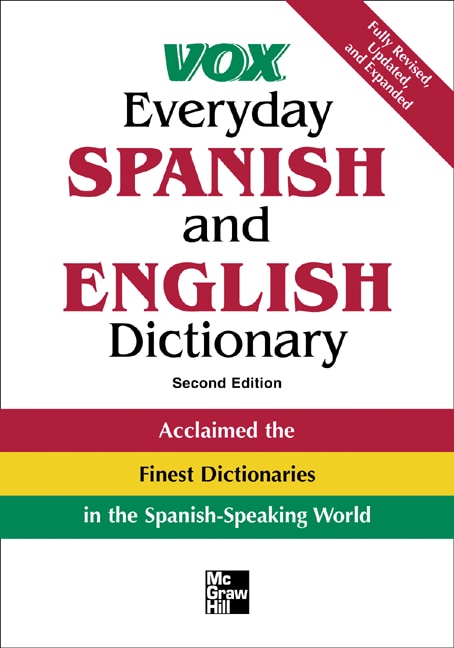 Front cover_Vox Everyday Spanish and English Dictionary