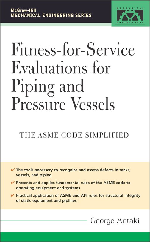 Front cover_Fitness-for-Service Evaluations for Piping and Pressure Vessels