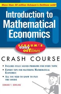Front cover_Schaum's Easy Outline of Introduction to Mathematical Economics