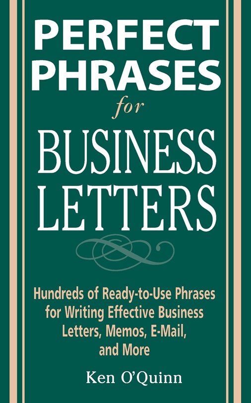 Front cover_Perfect Phrases for Business Letters