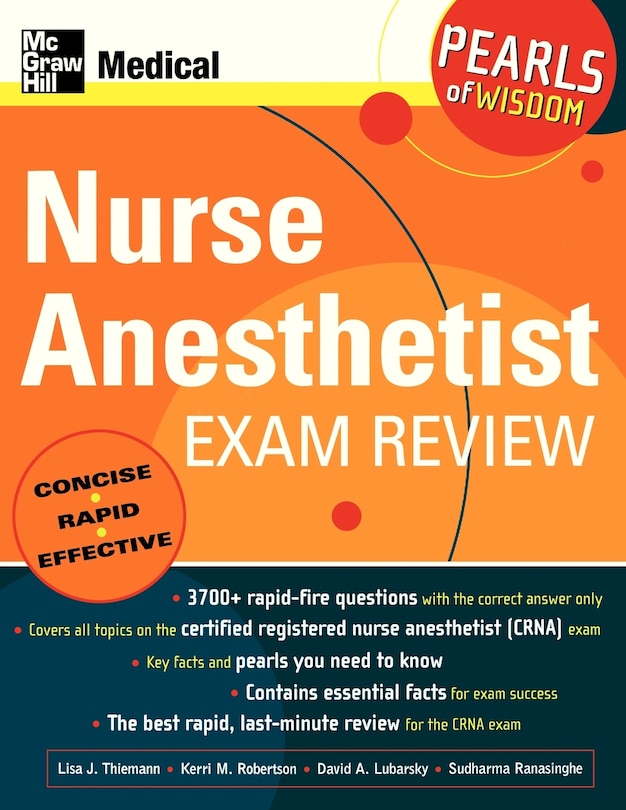 Front cover_Nurse Anesthetist Exam Review: Pearls of Wisdom