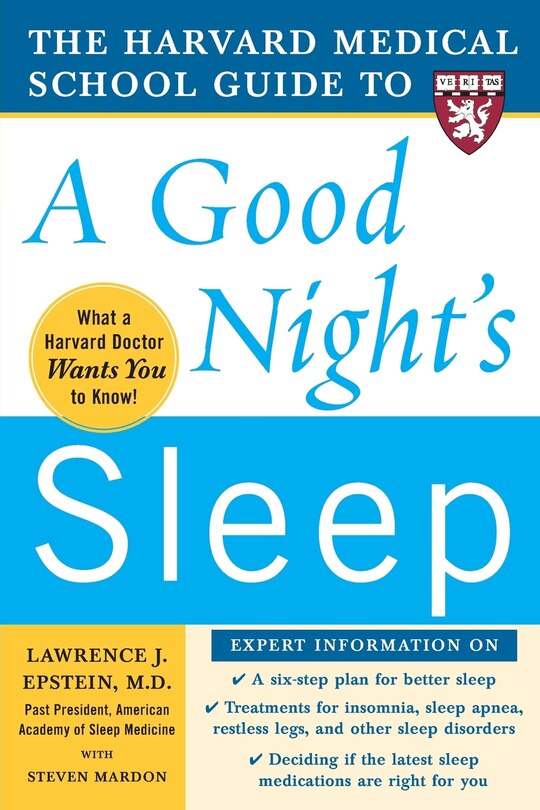 Couverture_The Harvard Medical School Guide to a Good Night's Sleep