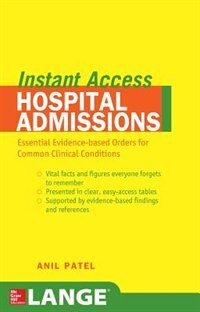 Front cover_LANGE Instant Access Hospital Admissions
