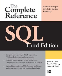 Front cover_SQL the Complete Reference, 3rd Edition