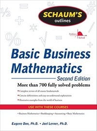 Front cover_Schaum's Outline of Basic Business Mathematics, 2ed