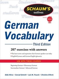 Front cover_Schaum's Outline of German Vocabulary, 3ed
