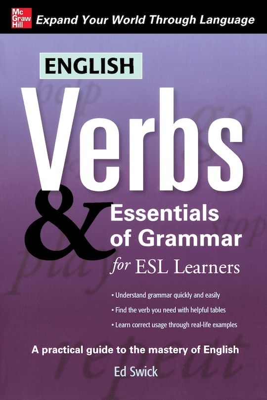 Front cover_English Verbs & Essentials of Grammar for ESL Learners